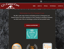 Tablet Screenshot of cjscarpetcare.net